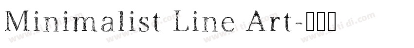 Minimalist Line Art字体转换
